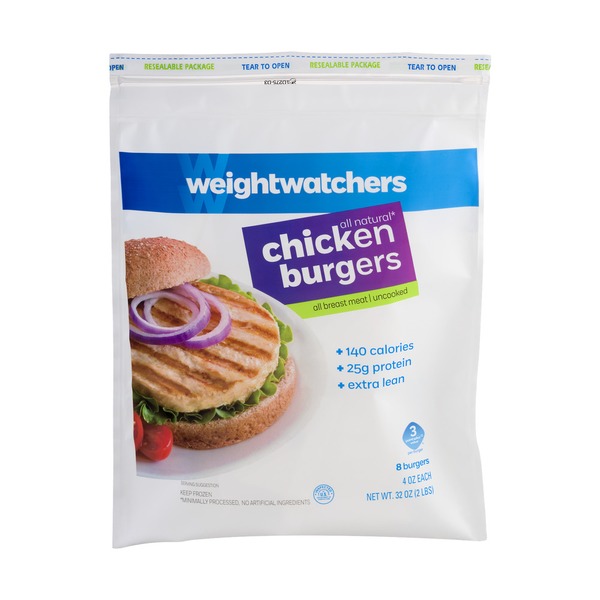 Weight Watchers Chicken Burgers 8 CT (4 oz) Instacart
