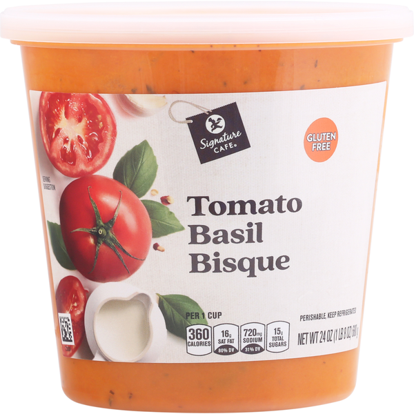 Signature Cafe Soup, Tomato Basil Bisque
