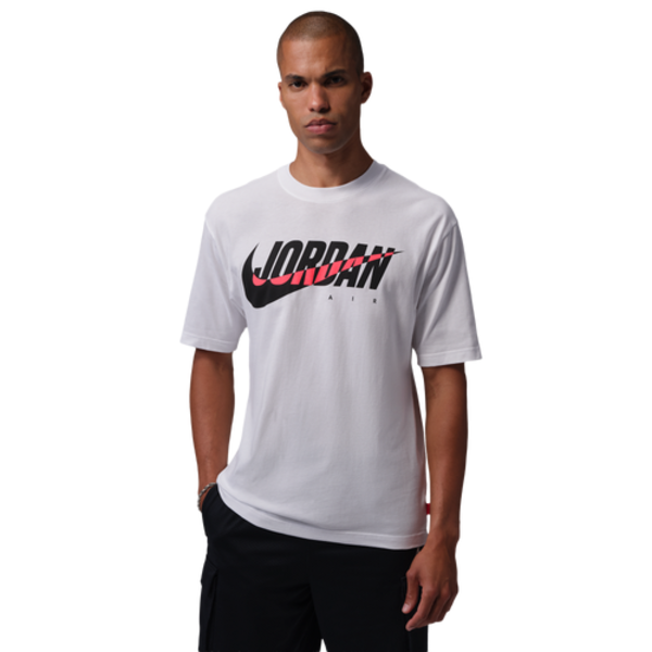 Jordan Men's Swoosh 85 Short Sleeve Crew, M - White