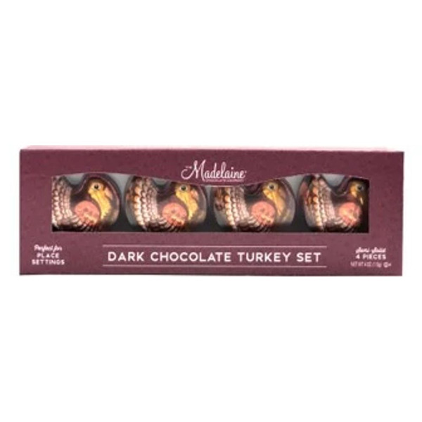 The Madelaine Chocolate Company Dark Chocolate Turkey Set Same-Day