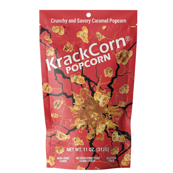 KrackCorn Popcorn Crunchy and Savory Caramel Popcorn Same-Day