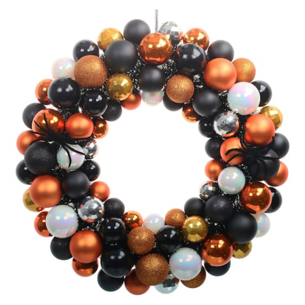 Ashland Ornament Wreath - Orange & Black