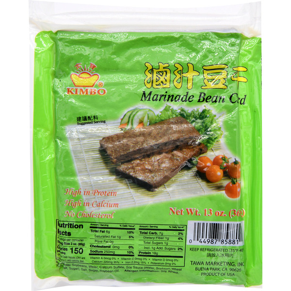 Kimbo Marinade Bean Curd