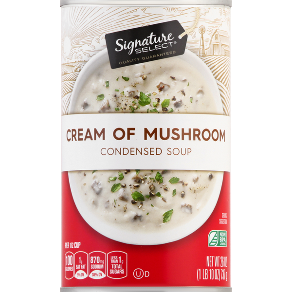 Signature SELECT Condensed Soup, Cream of Mushroom