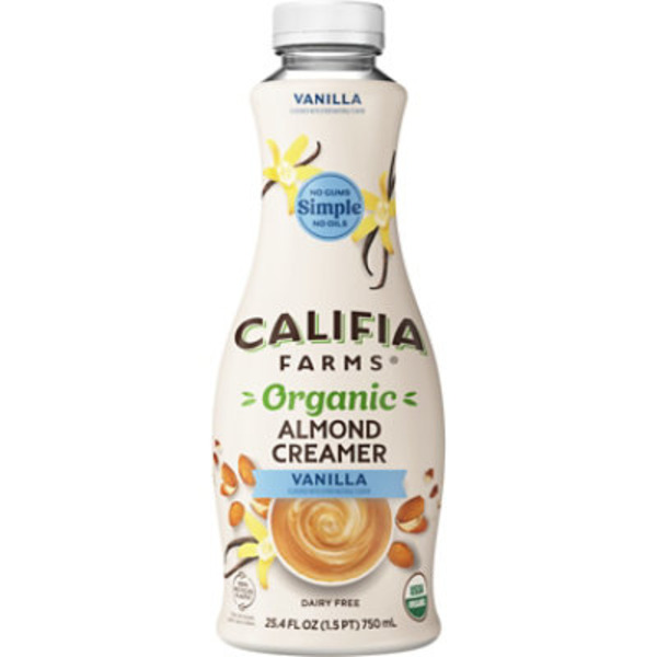 Califia Farms Organic Vanilla Almond Milk Coffee Creamer