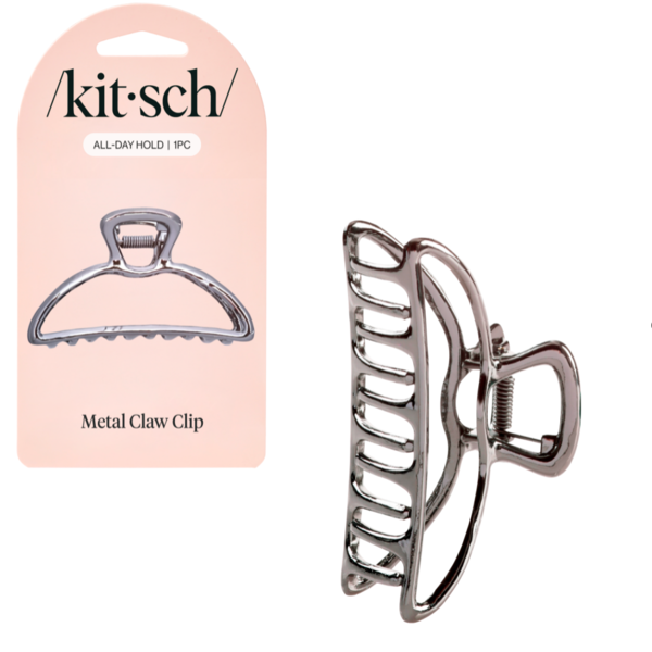 Kitsch Hematite Open Shape Claw Clip