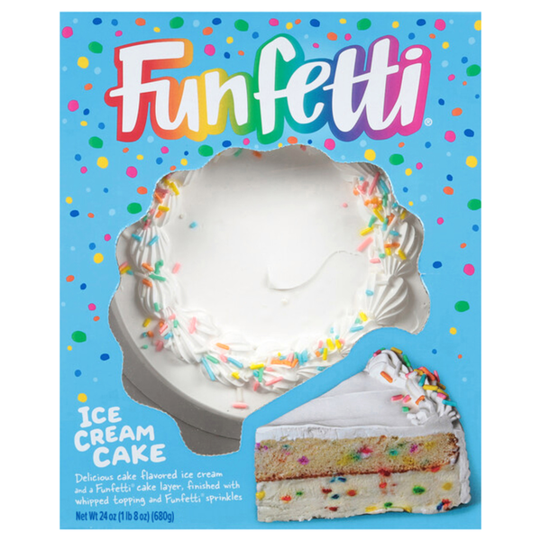 Funfetti Ice Cream Cake, Bursting with Sprinkles, Serves 8, 24 fl oz