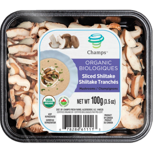Champs Organic Sliced Shiitake Mushrooms