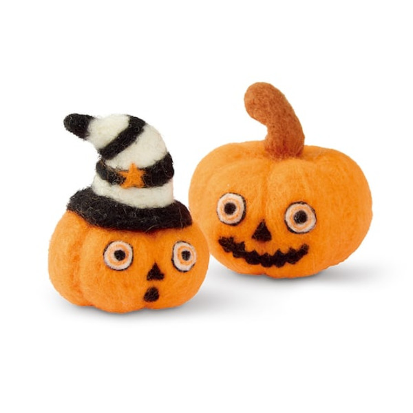 Loops & Threads Vintage Spirit Pumpkins Halloween Needle Felting Kit