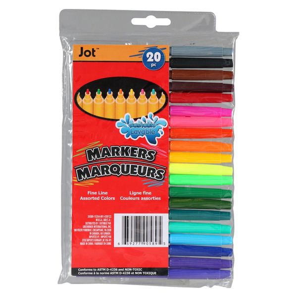 LIQUI-MARK Washable Fineline Markers Same-Day Delivery Dollar Tree