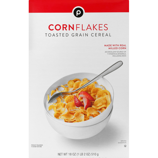 Publix Cereal, Toasted Grain, Corn Flakes (18 oz) Instacart