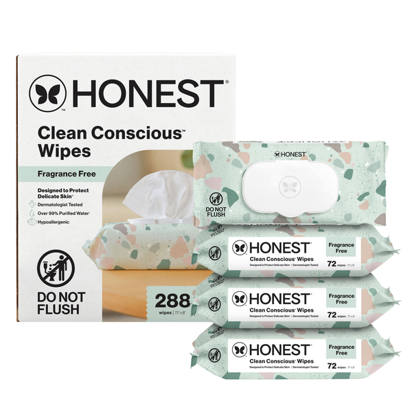 The Honest Company Classic Baby Wipes, 288 Count