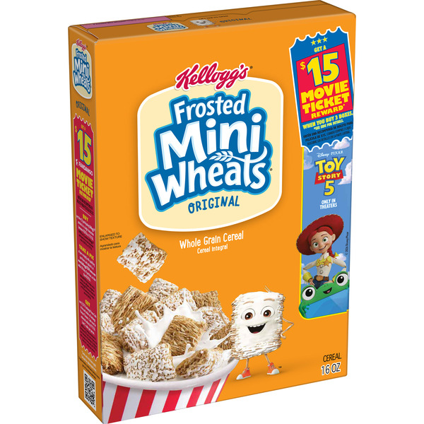 Kellogg's Frosted Mini-Wheats Original Breakfast Cereal, High Fiber, 48g Whole Grain