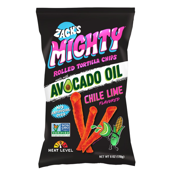 Zack's Mighty Avocado Oil Tortilla Chips - Chile Lime Same-Day