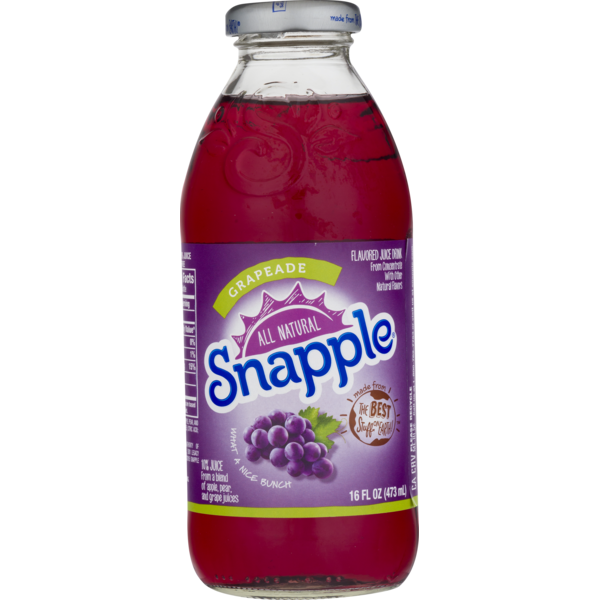 Snapple Grapeade, 16 Fl Oz Glass Bottle Same-Day Delivery or