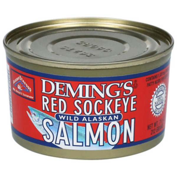 Deming's Salmon, Red Sockeye, Wild Alaskan