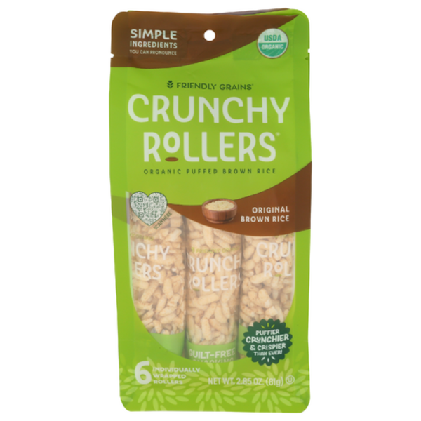 Crunchy Rollers Organic Original Brown Rice Rollers