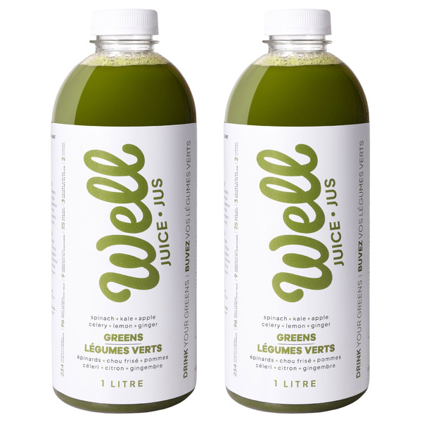 Well Greens Juice, 2 x 1 L