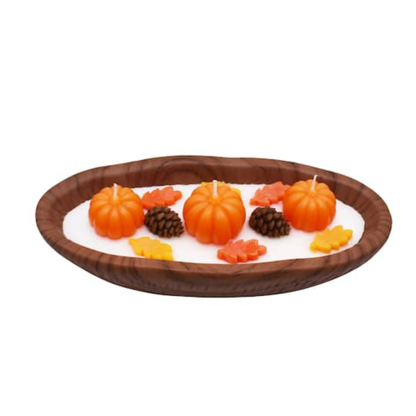 Ashland Pumpkin Punch Scented Oval Dough Bowl Candle