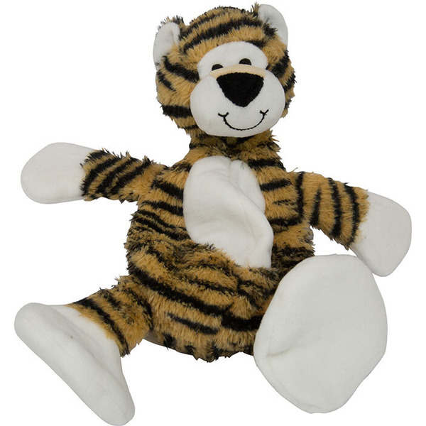 Play On Plush Tiger Dog Toy With Crinkle