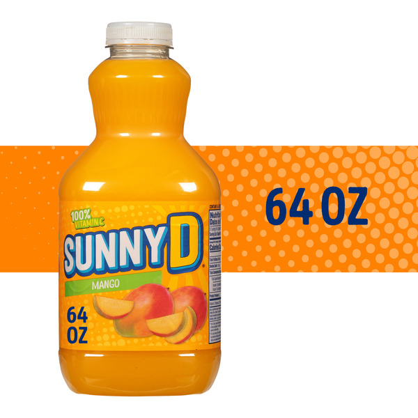 SunnyD Mango Juice Drink, 64 FL OZ Bottle Same-Day Delivery or