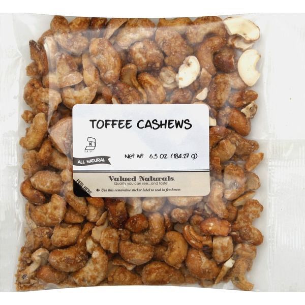 Valued Naturals Toffee Cashews (6.5 oz) Instacart