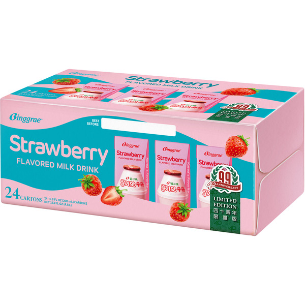 Binggrae Strawberry Flavored Milk Drink