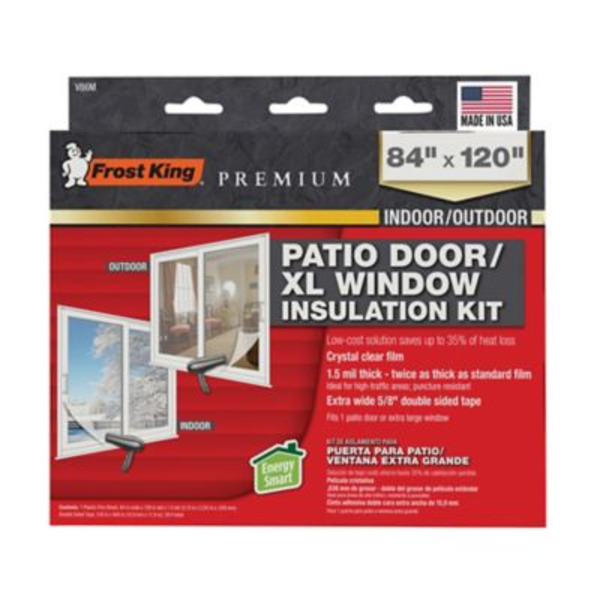 Frost King 84 in. x 120 in. Plastic Heavy-Duty Indoor/Outdoor Patio Door/XL Window Shrink Kit