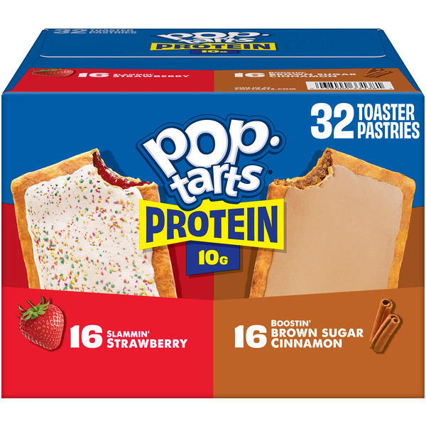 Pop-Tarts Protein Variety Pack Toaster Pastries, 10g Protein