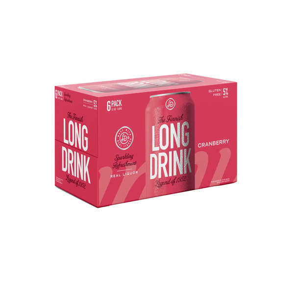 The Long Drink Cranberry, Citrus Soda, With Premium Liquor Same