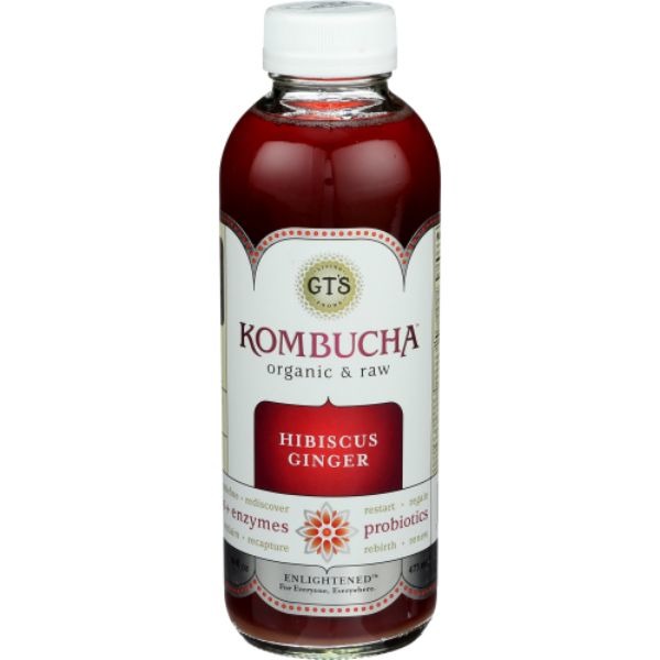 GT's Organic Kombucha Hibiscus Ginger (16 fl oz) from Natural Grocers Instacart