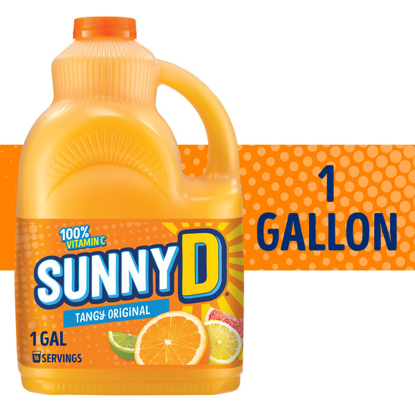 SunnyD Tangy Original Orange Juice Drink, 1 Gallon Bottle