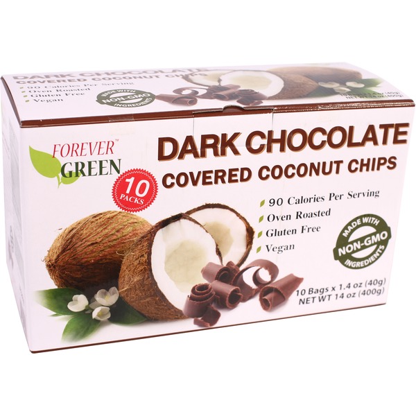 Dark Chocolate Coated Coconut Chips (1.4 oz) from Costco Instacart