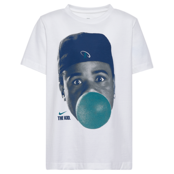 Nike Boys' NSW Embroidered Futura T-Shirt, XL - Green/Blue