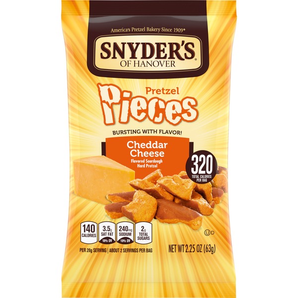 Snyder's of Hanover® Cheddar Cheese Pretzel Pieces (2.25 oz) Instacart