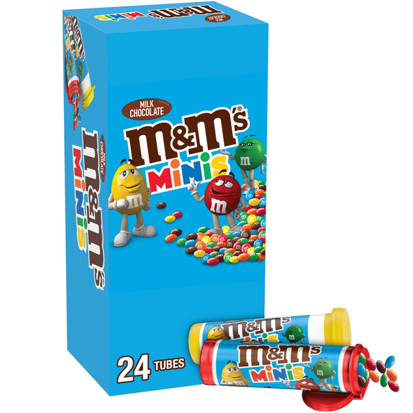M&M'S Minis Chocolate Candy, Milk Chocolate, 1.08 oz, 24 ct Same