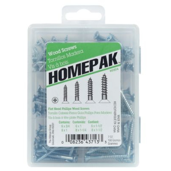 Hillman 120 pc. Flat Head Phillips Wood Screw Kit