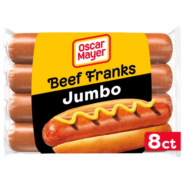 Oscar Mayer Jumbo Beef Beef Franks Hot Dogs Same-Day Delivery
