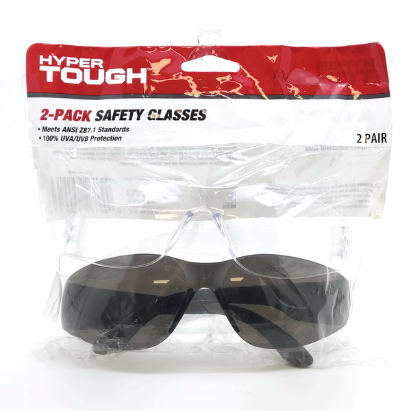 Walmart Hyper Tough Safety Glasses Smoke Clear Same-Day