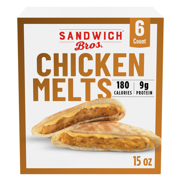 Sandwich Bros. Chicken Melts, Frozen Pita Sandwiches Same-Day