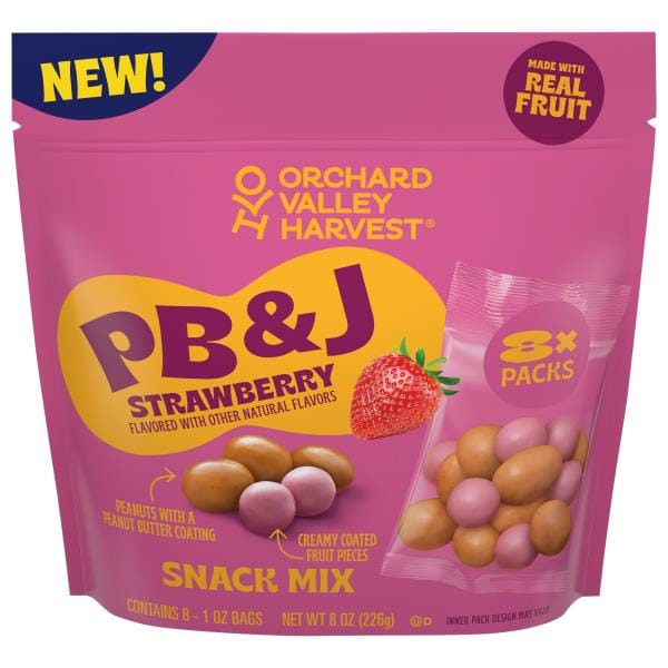 Orchard Valley Harvest PB & J Strawberry Snack Mix Same-Day