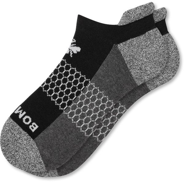Bombas Men's Originals Ankle Socks, Large - Black & Grey