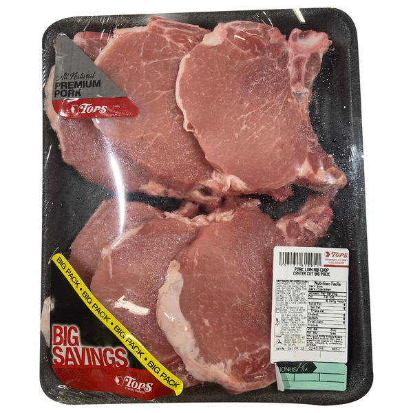 Map Pack Chops Pork Chops Center Cut, Big Pack Same-Day Delivery or Pickup | Tops Markets