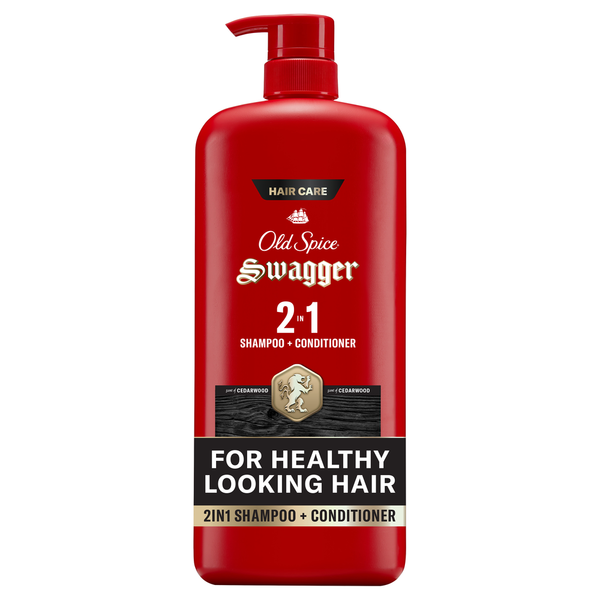 Old Spice Shampoo & Conditioner for Men, Swagger 2in1 Same-Day