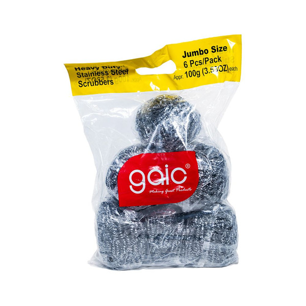 Stainless Steel Scrubber - 6 Ct