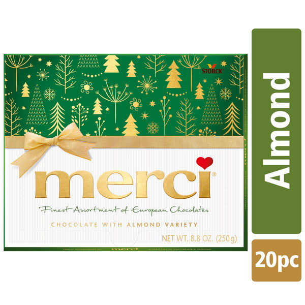 merci Finest Assorted Almond Chocolate Candy Gift Box Same-Day