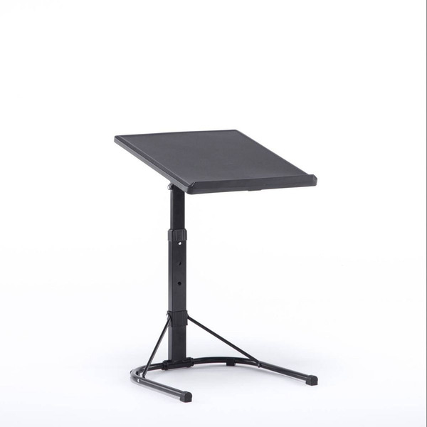 Peakform Adjustable Height Folding Tray Table - Black