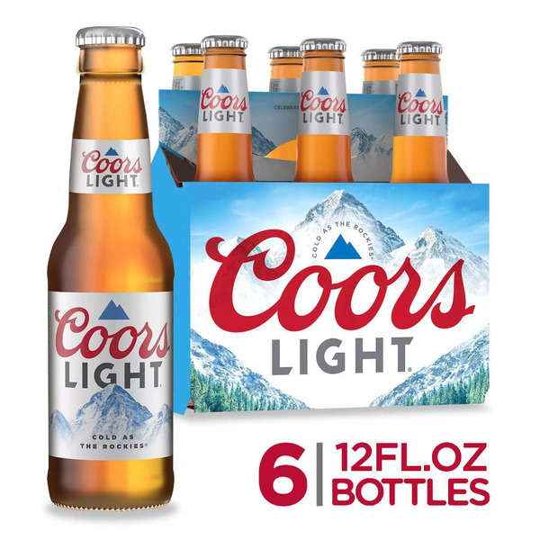 Coors Light American Light Lager Beer, 4.2% ABV, 6-pack, 12-oz