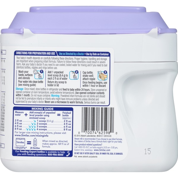 Similac Total Comfort Non Gmo Infant Formula Powder Canister 1 41