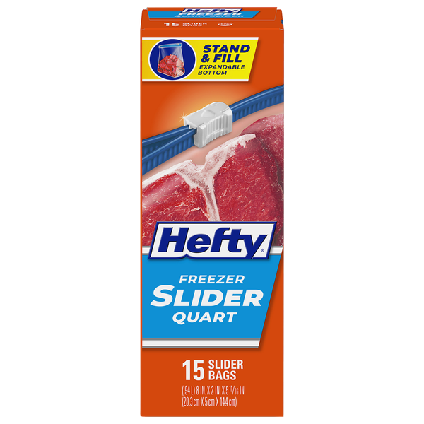 Hefty Quart Freezer Slider Bags Same-Day Delivery or Pickup | Harmons